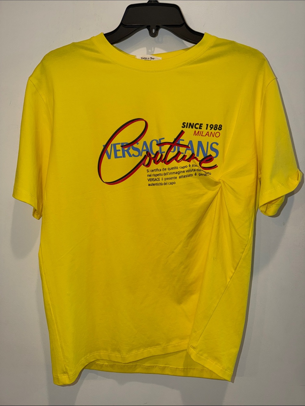 BNWTS Fashion & Best Star Qyaity Yellow Graphic Tee Shirt, Sz Fit Like A Small